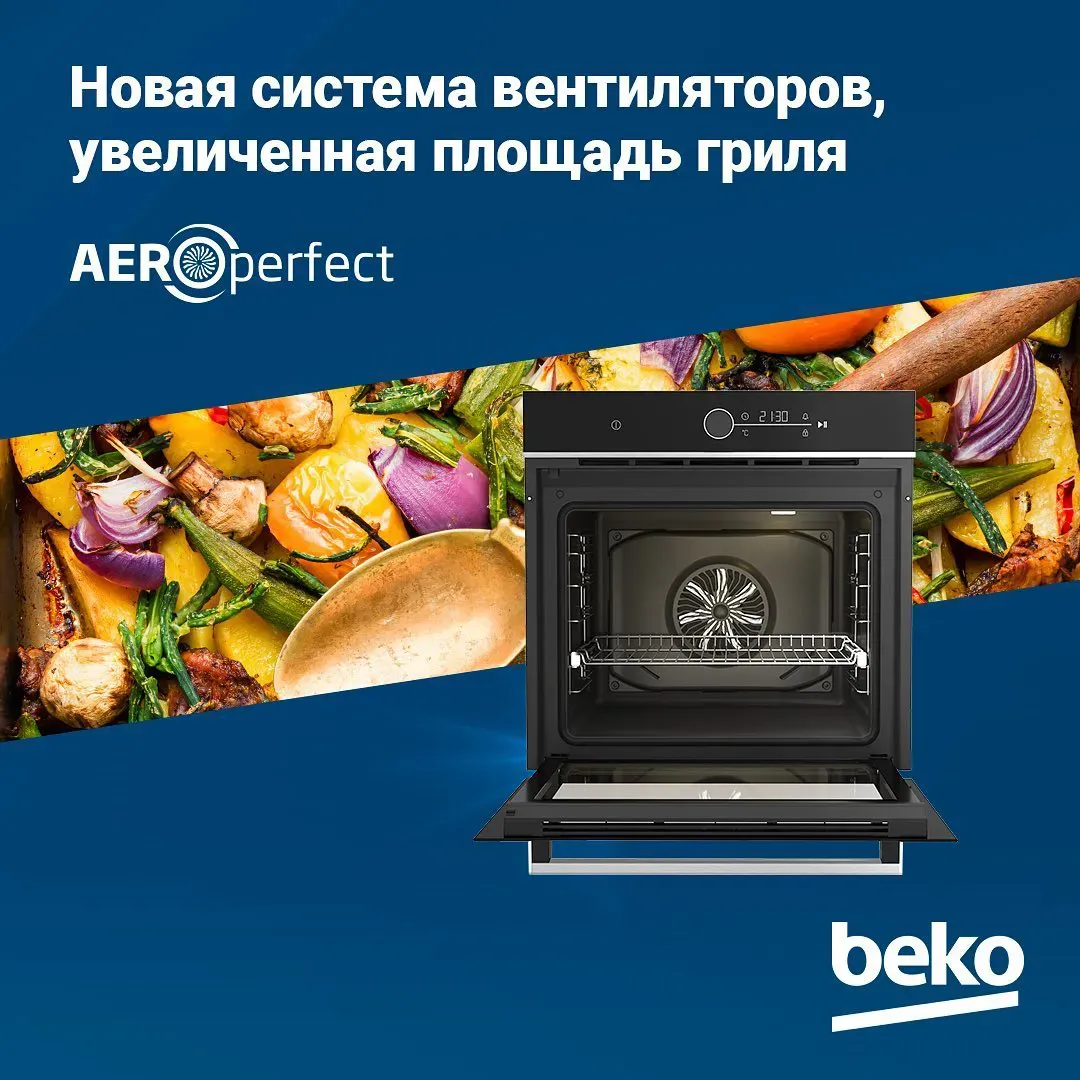 Beko AEROPerfect carousel slide two showing the new fan system