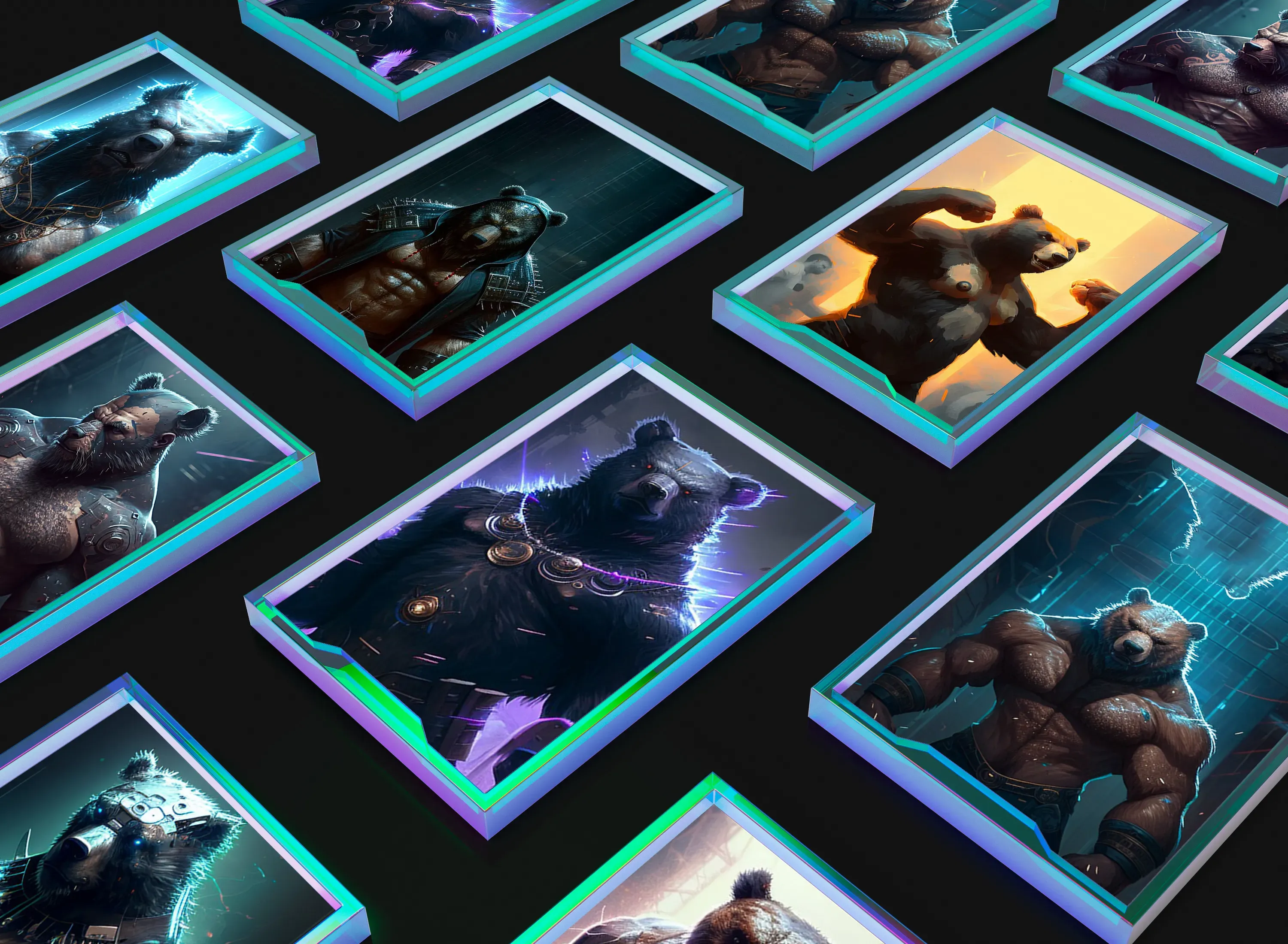 Black Bruin digital collectible character presentation