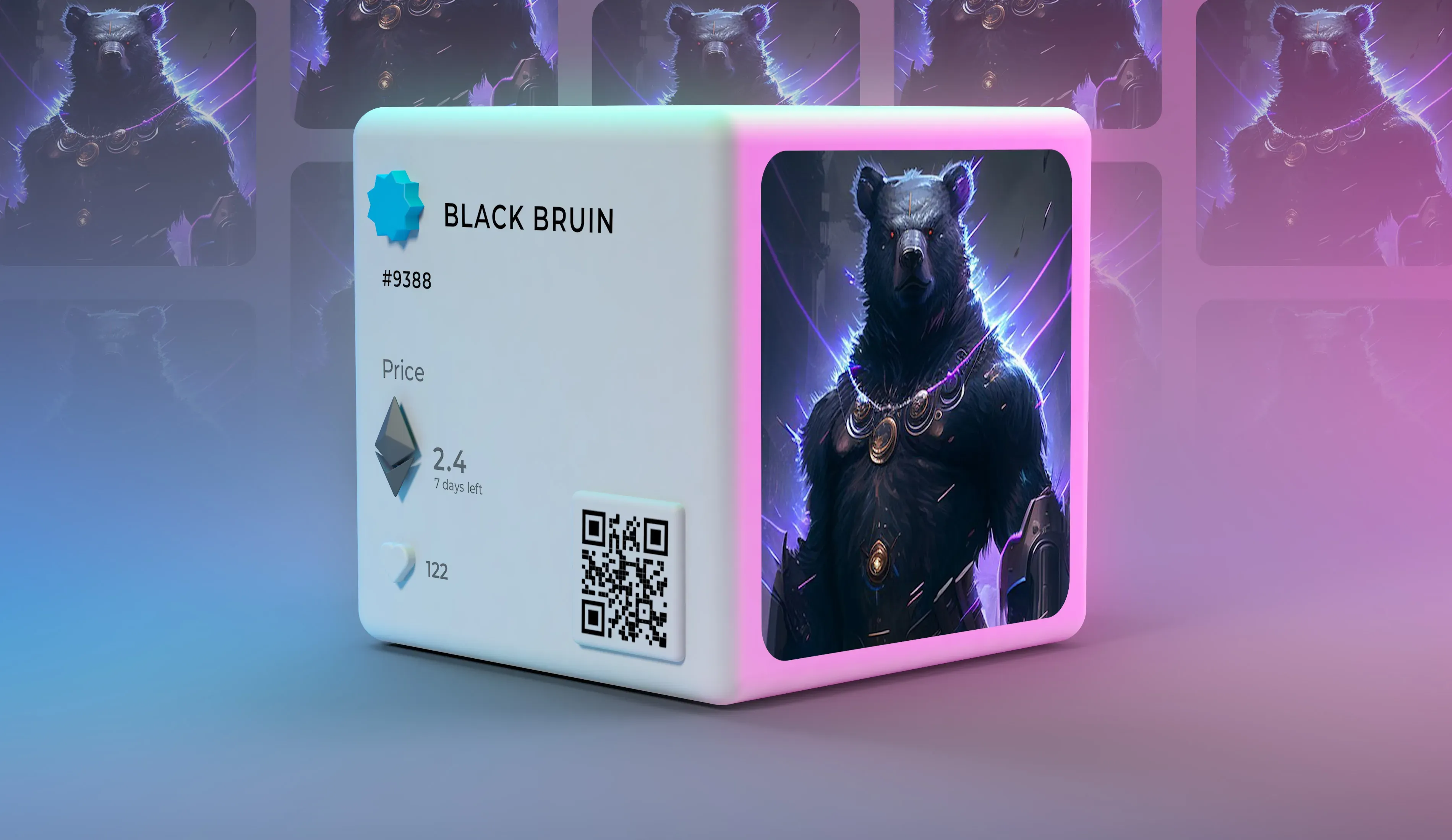 Black Bruin — Digital Collectible 03. Black Bruin digital collectible interface presentation