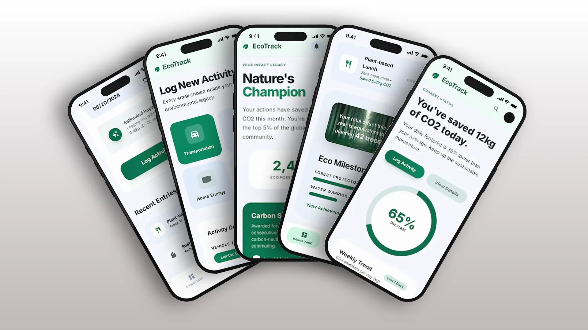 EcoTrack mobile product concept overview