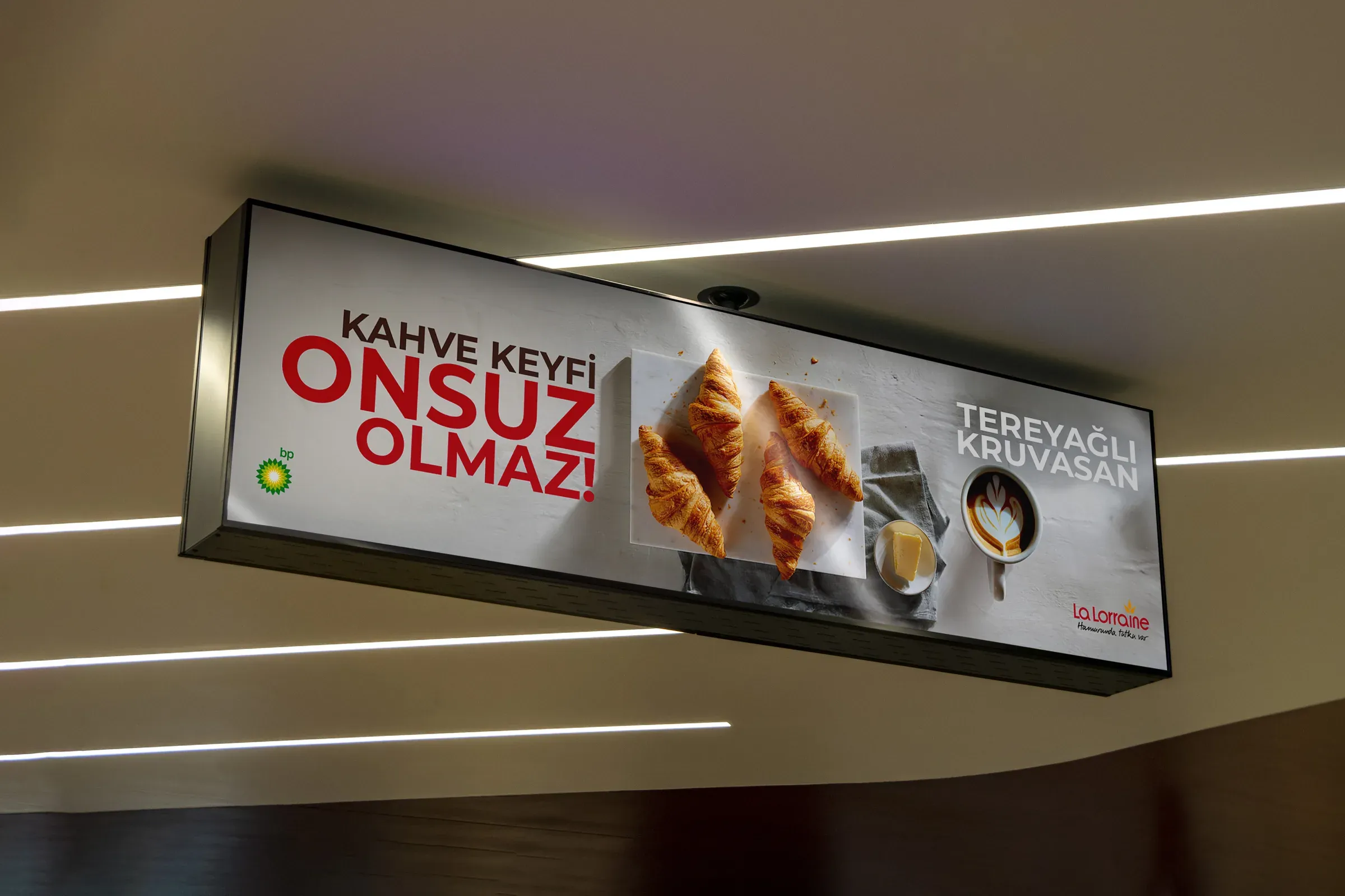 Onsuz Olmaz!: Uygulanmış ışıklı Tereyağlı Kruvasan ekranı