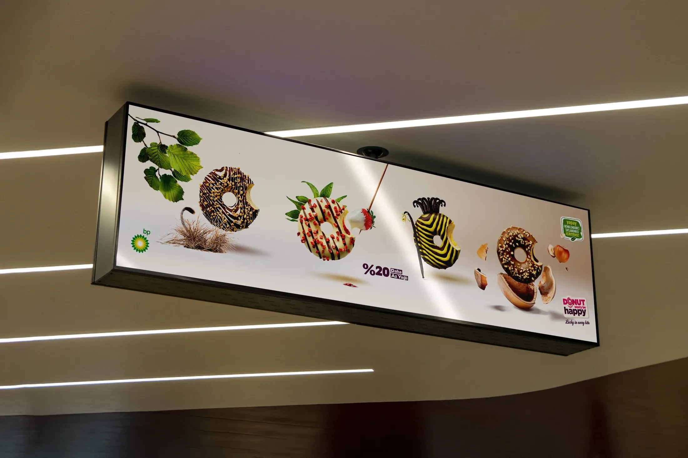 BP dijital ekranı: Yerleşim sunumu