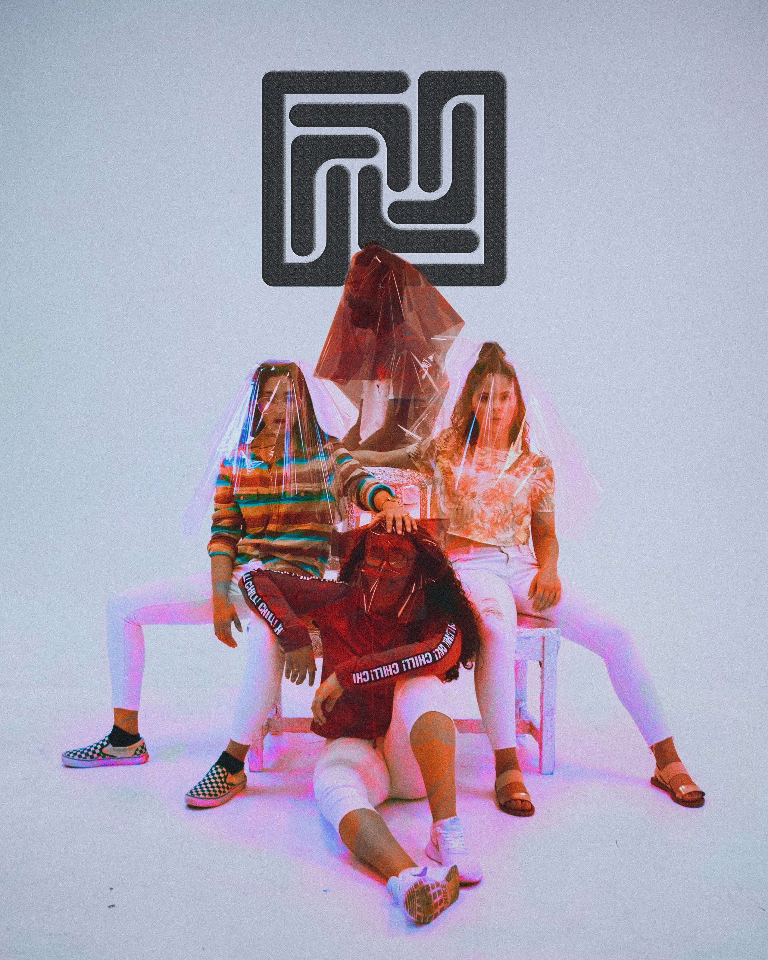 LUENS social campaign artwork using stock fashion photography