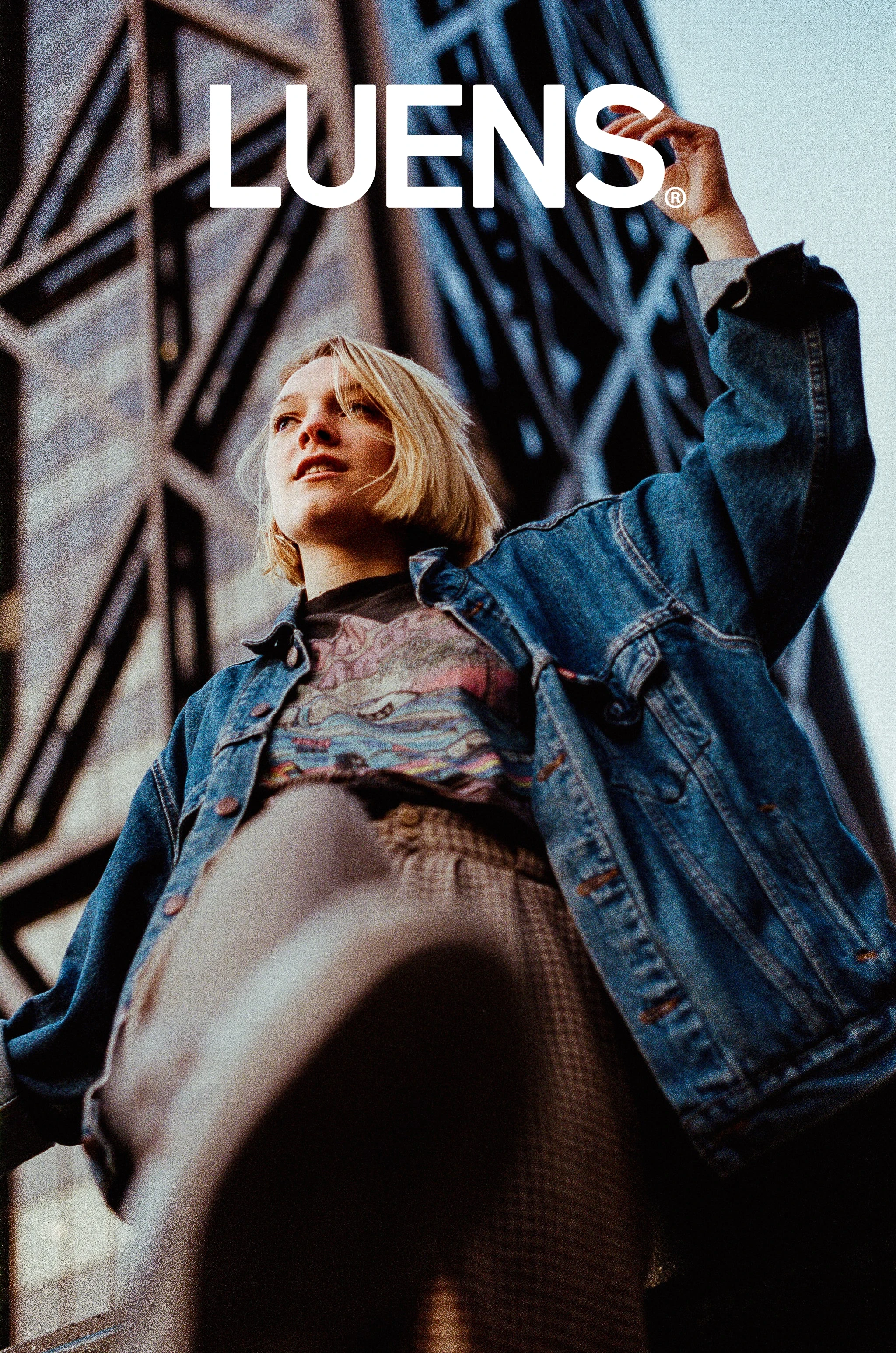 LUENS editorial social artwork using stock fashion photography