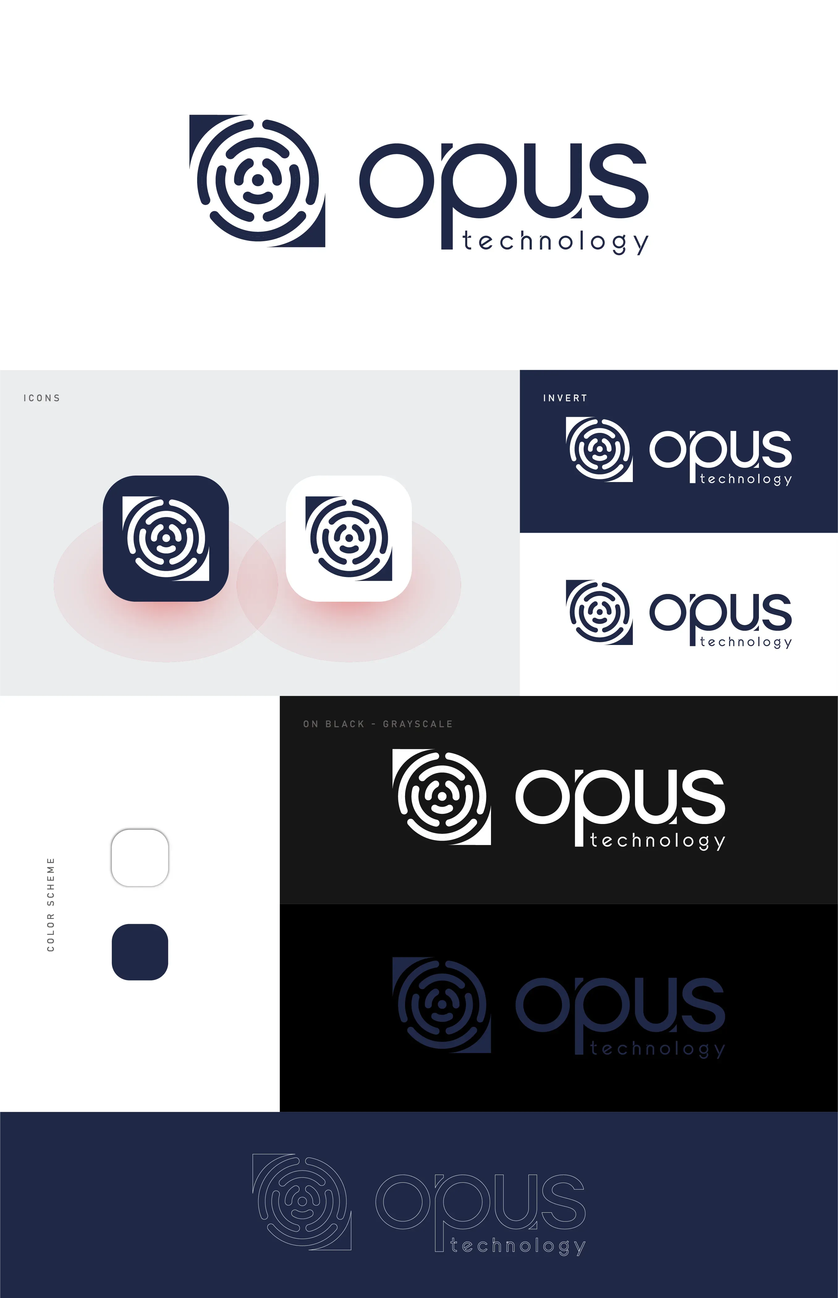 Opus Technology logo and visual identity