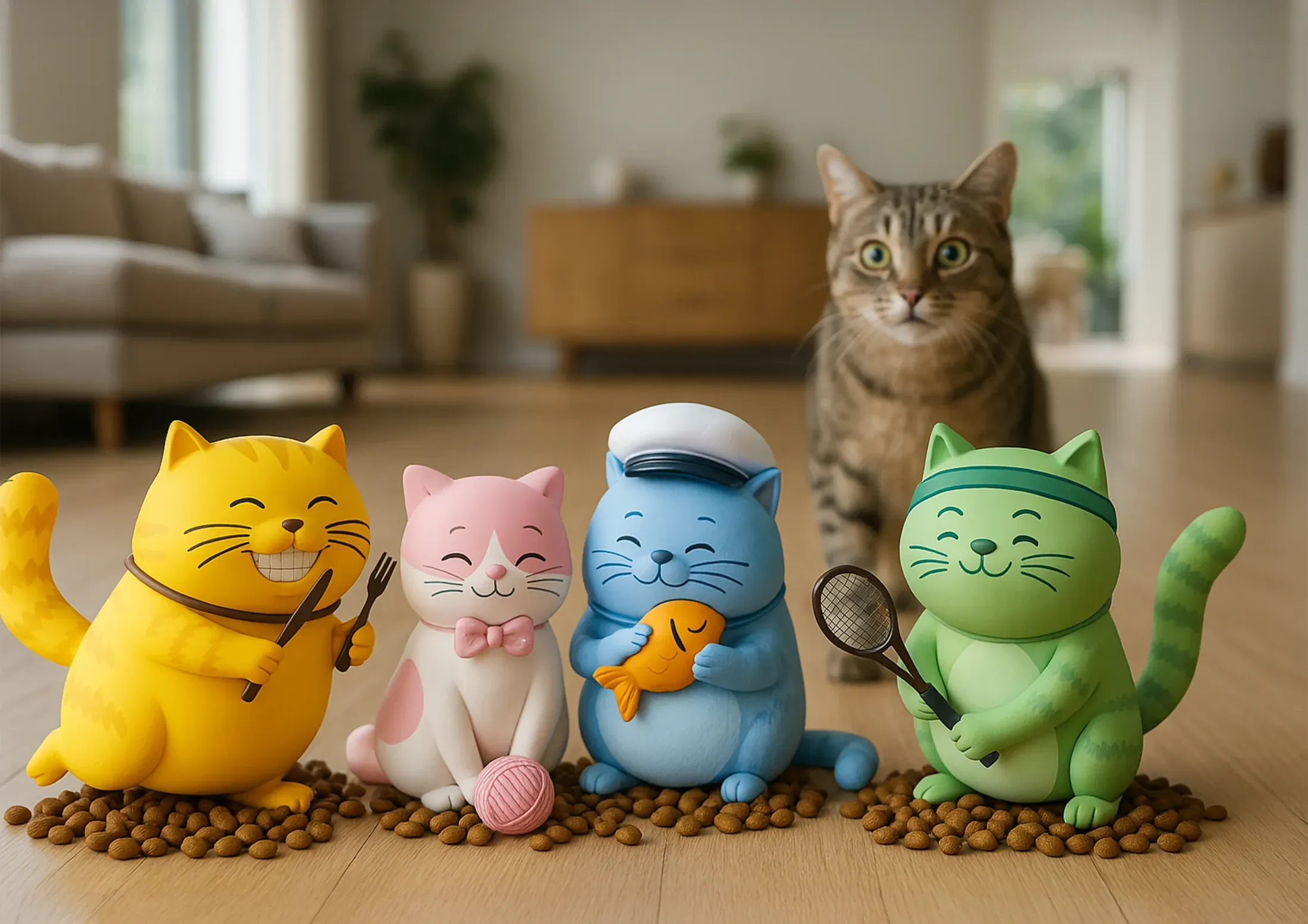Petipure dry cat food visual composition