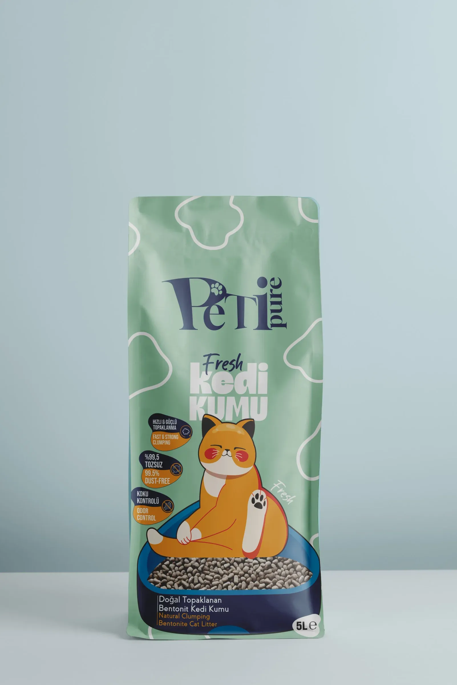 Petipure Fresh cat litter packaging
