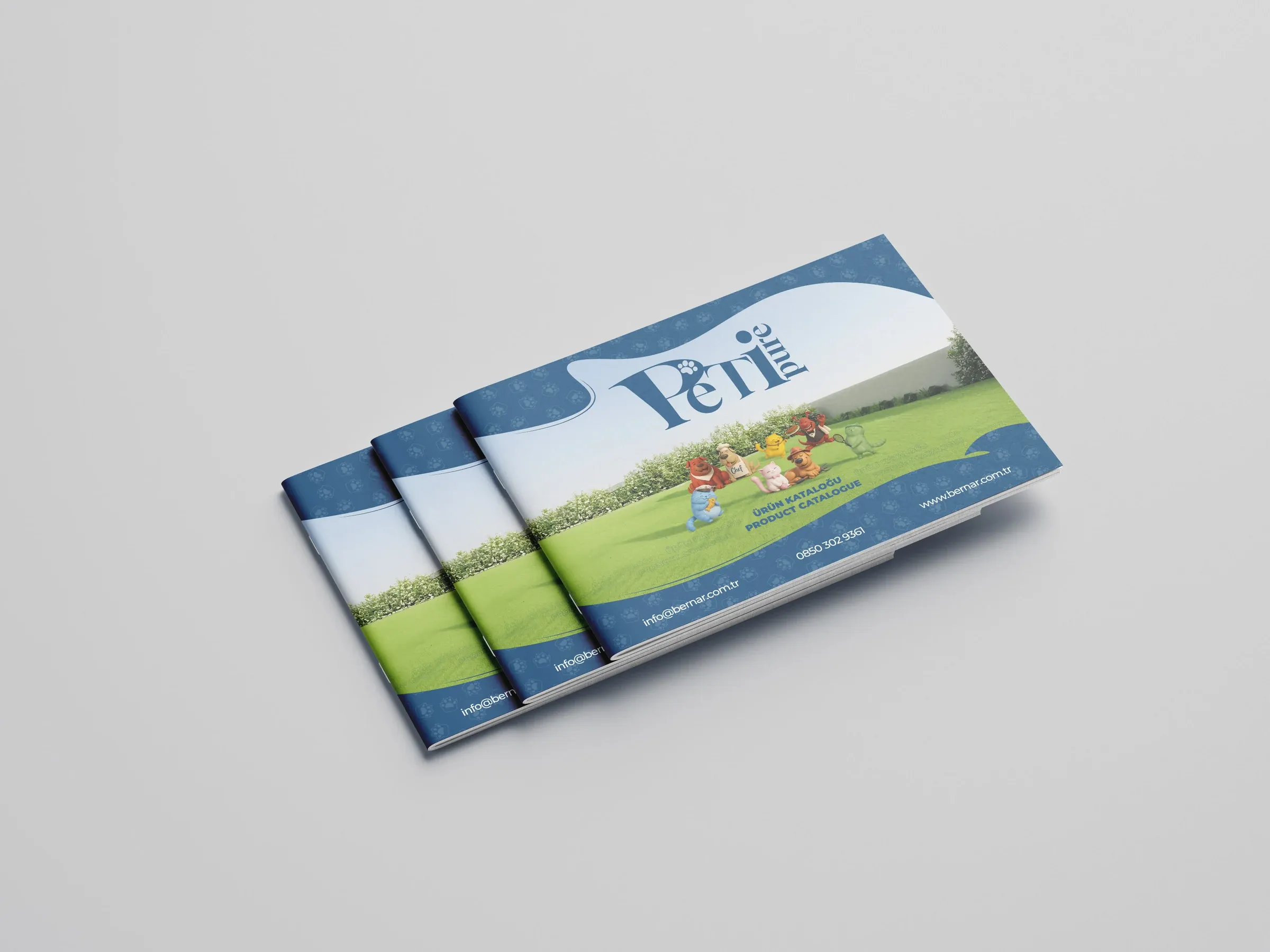 Petipure product catalogue cover mockup