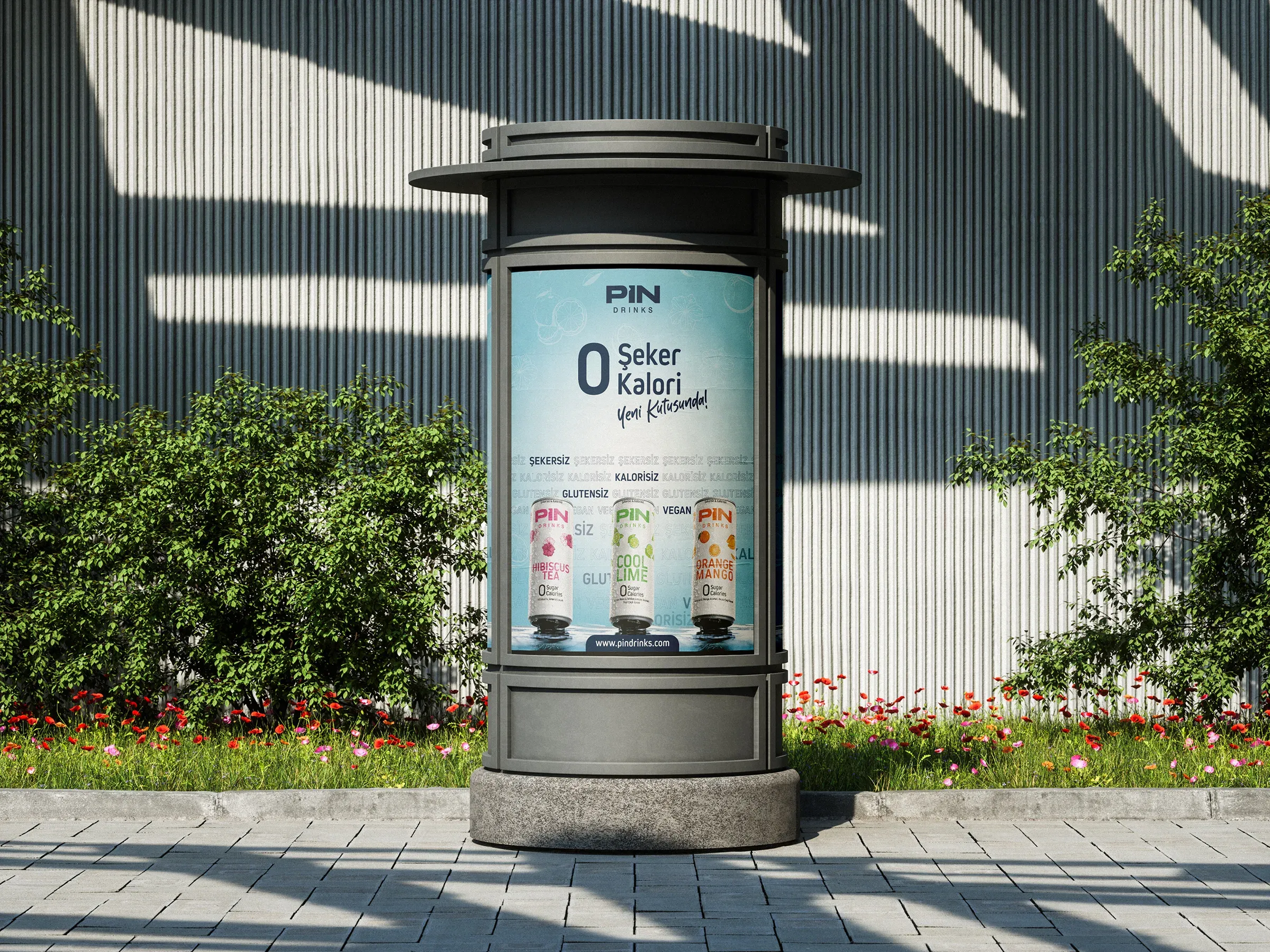 Pin Drinks outdoor campaign