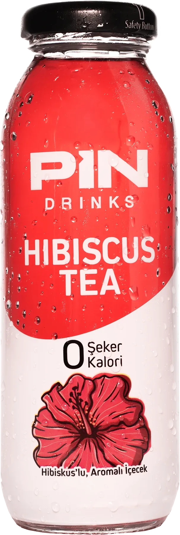 Pin Drinks Hibiscus 250 ml glass packaging