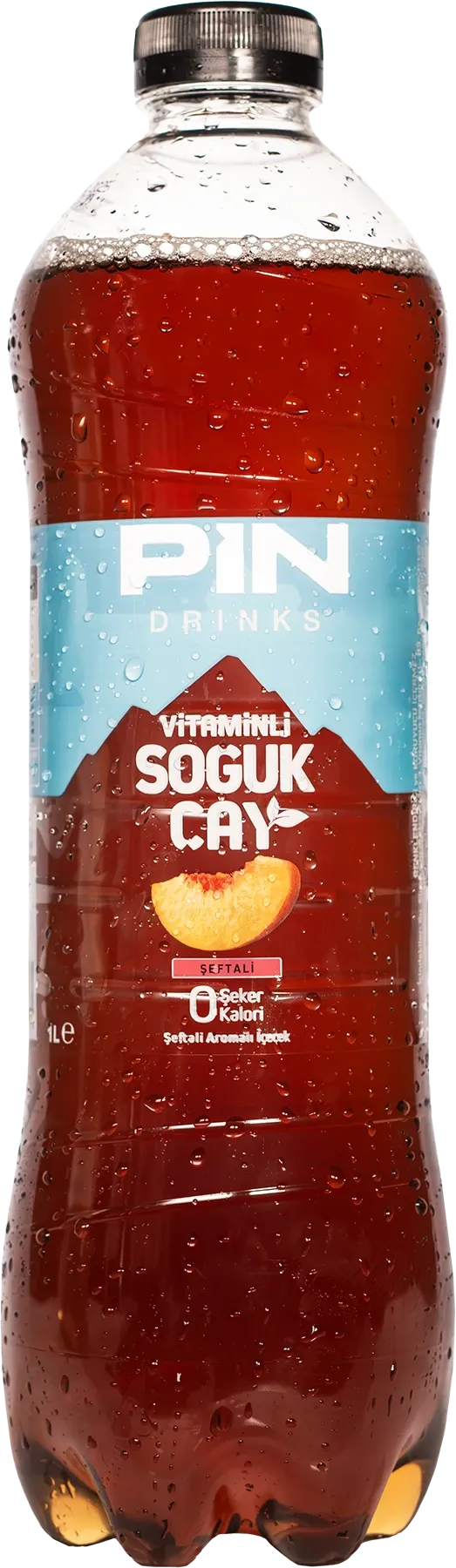 Pin Drinks Peach Ice Tea 1 L PET packaging