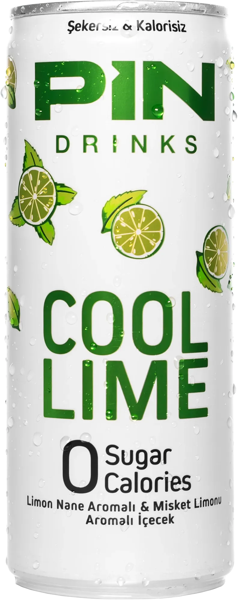 Pin Drinks Cool Lime 250 ml Aluminium Can packaging