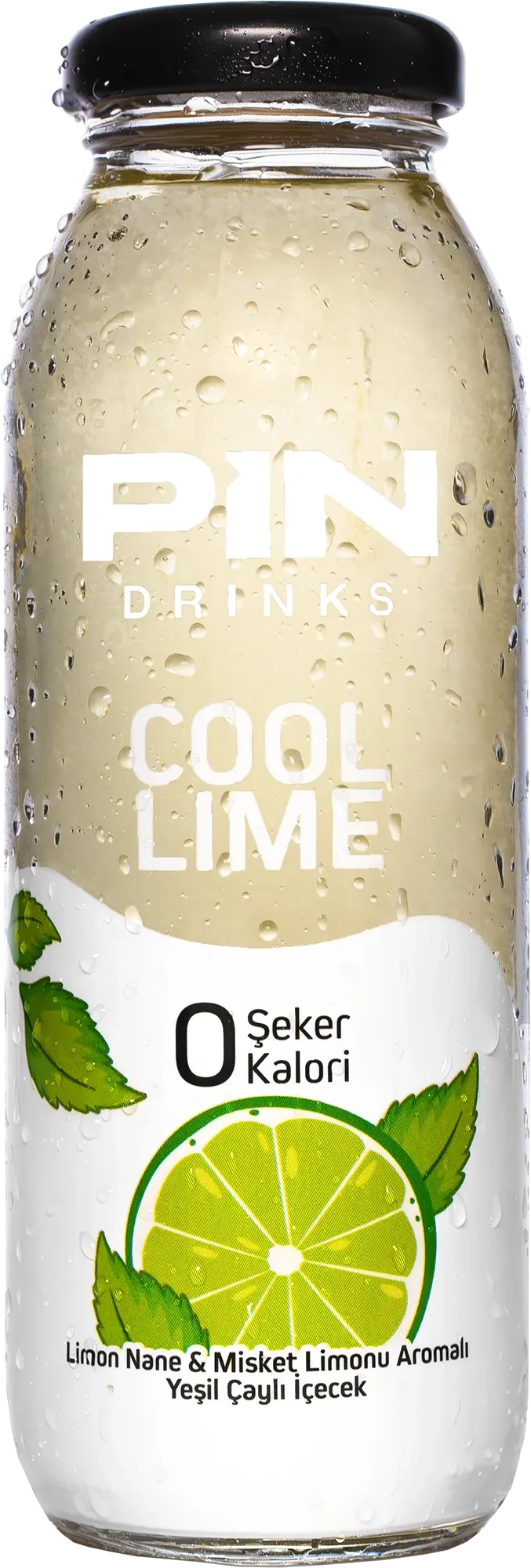 Pin Drinks Cool Lime 250 ml glass packaging